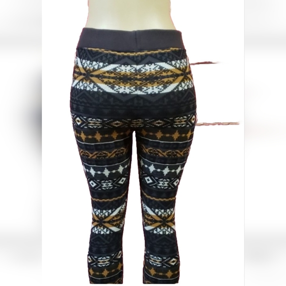 Free people Fair isle Nordic Print Womens Leggings  size M - Picture 2 of 9